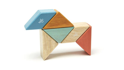 Pocket Pouch Prism - Magnetic Wooden Block Set: Tints