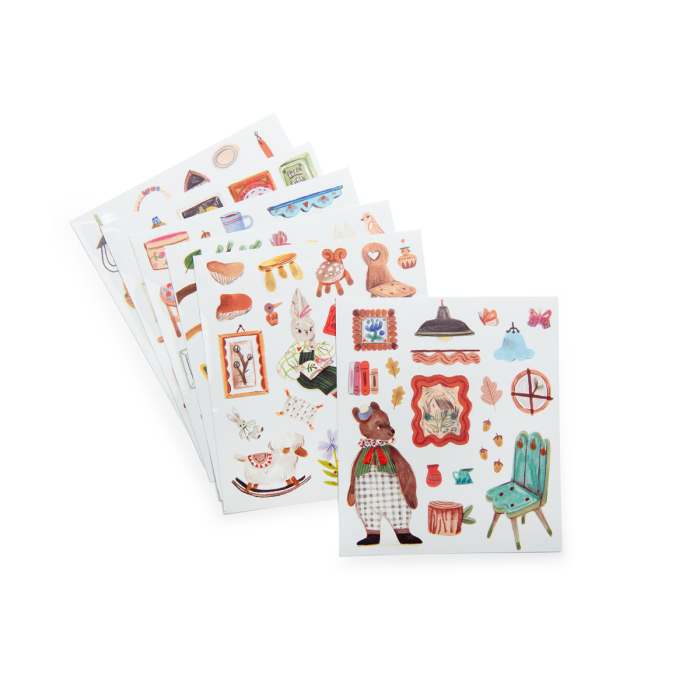 Coloring books (20 pages) w/150 stickers - The Minouchkas