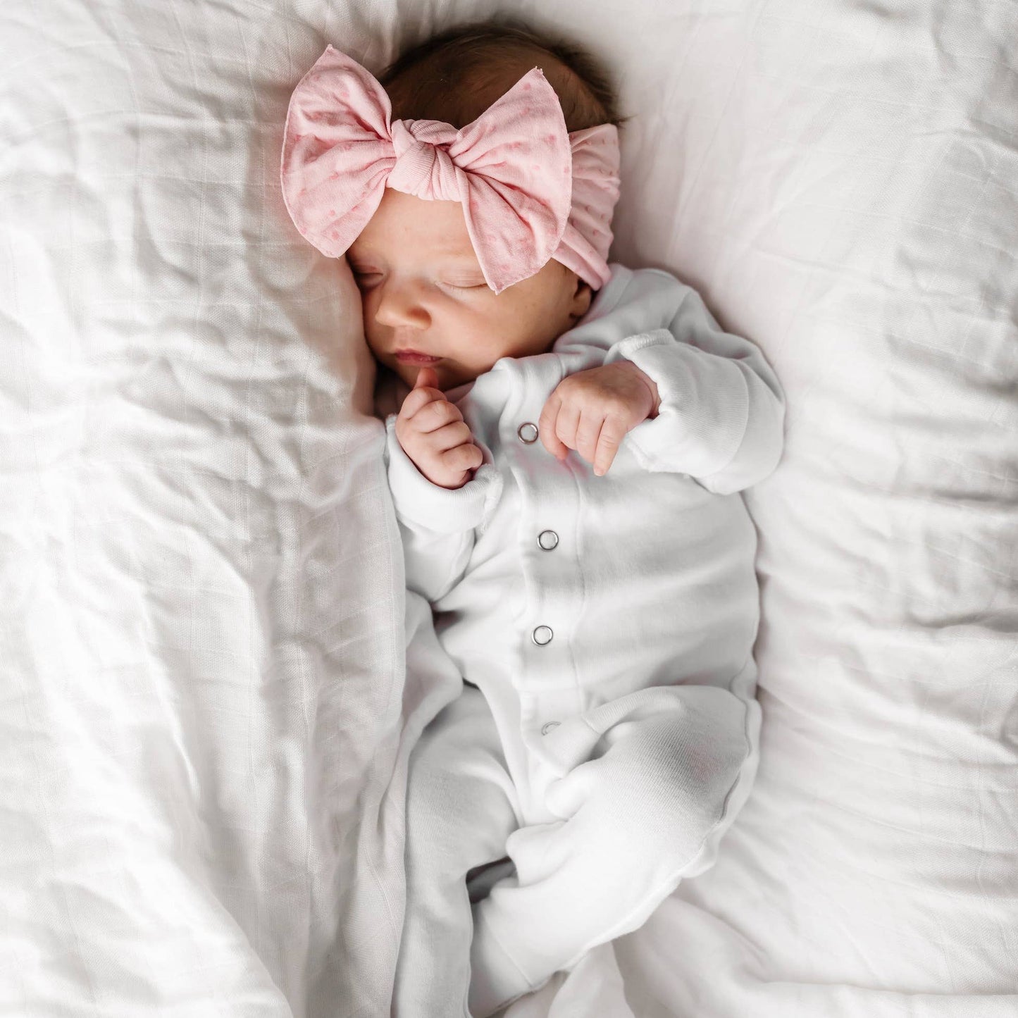 Baby Bling® Shabby Dot Knot soft nylon headband