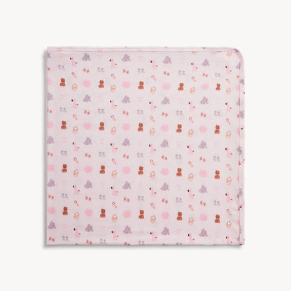 NURSERY NOSTALGIA PINK MODAL BLANKET: 680 / ONE SIZE