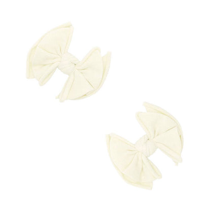 Baby Bling® 2-Pack Baby FAB® Clips soft nylon bow hair clips