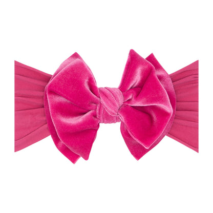 Baby Bling® Velvet FAB® soft nylon headband with velvet bow