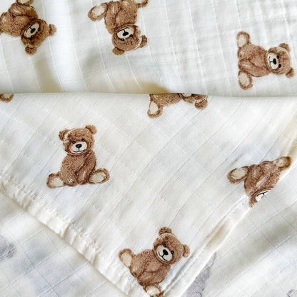 Bamboo Muslin Swaddle Baby Blanket