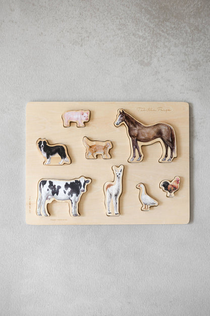 Farm Animals Wooden Puzzle: A Tabitha Paige Puzzle