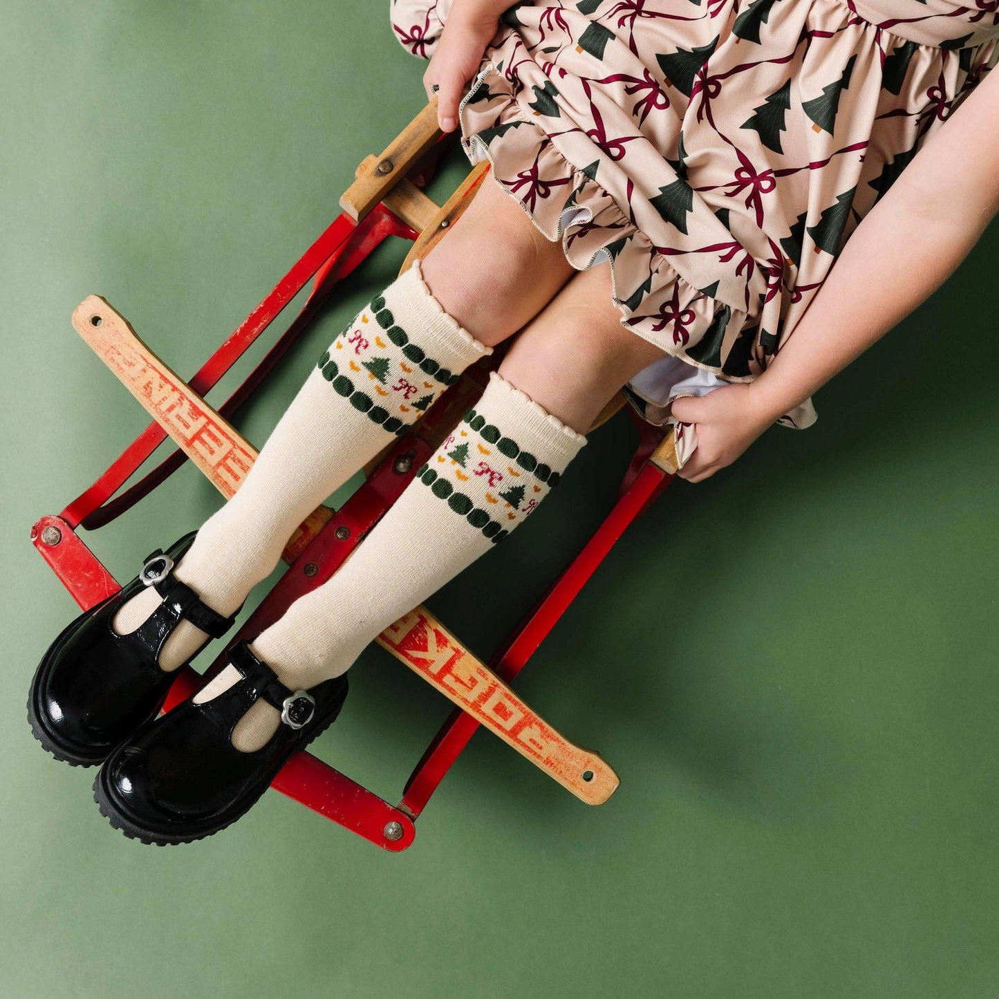 Little Stocking Co.Vanilla Fair Isle Knee High Socks