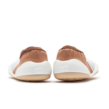 Komuello first walker baby sock shoes-Flat-Brown Stripe