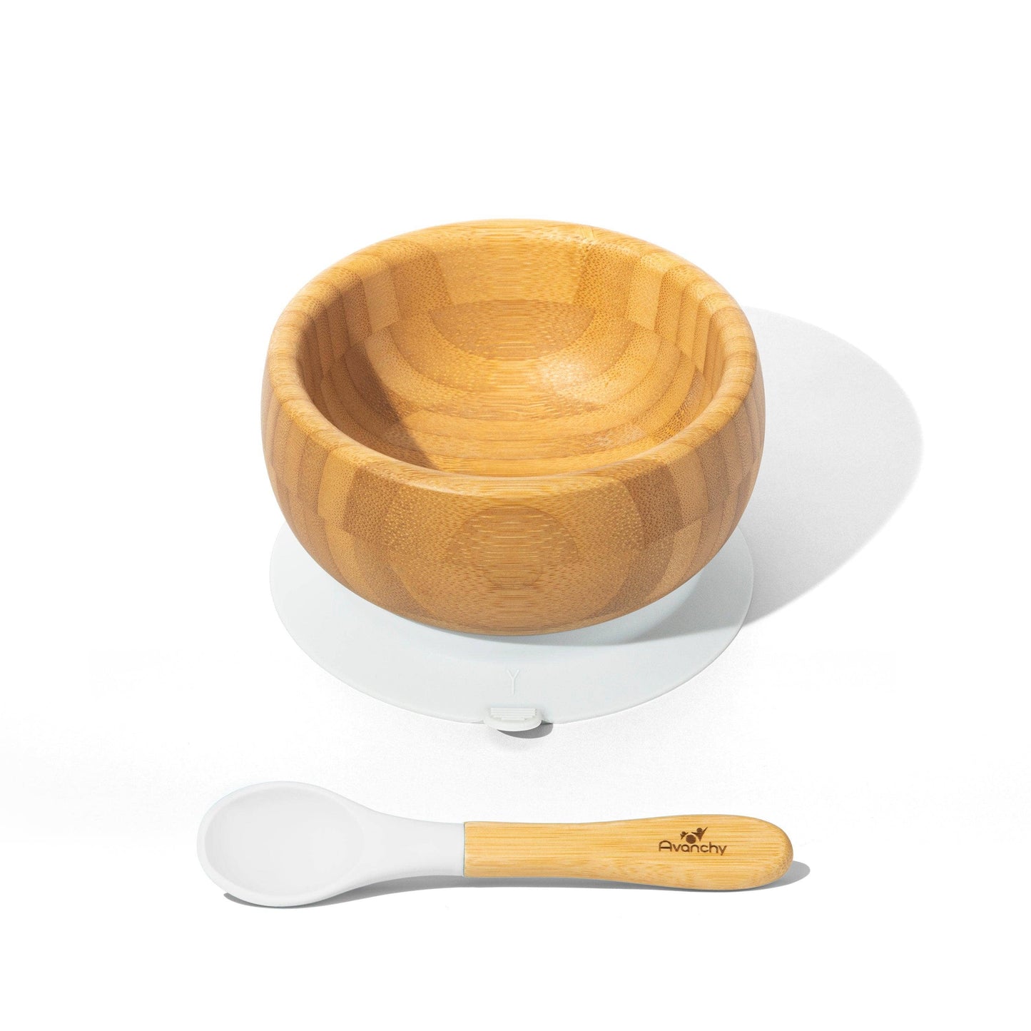 Baby Bowl + Spoon | Bamboo & Silicone: Blue