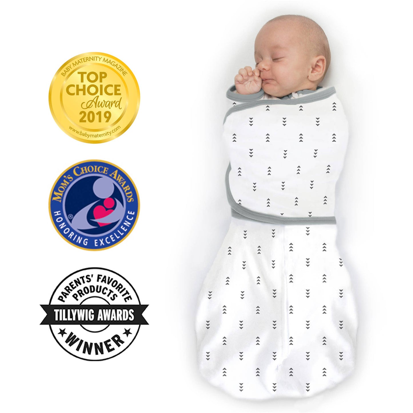 Omni Swaddle Sack, Tiny Arrows, 0-3 Mo: Small 0-3 Mo