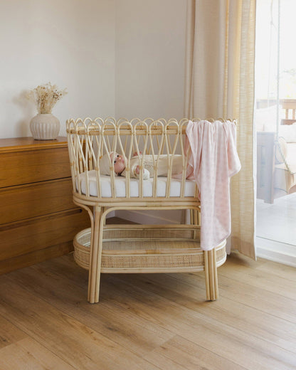 Quincy Mae Wrap Knit Footie || Heathered Natural