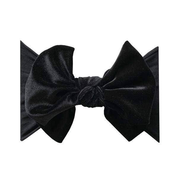 Baby Bling® Velvet FAB® soft nylon headband with velvet bow