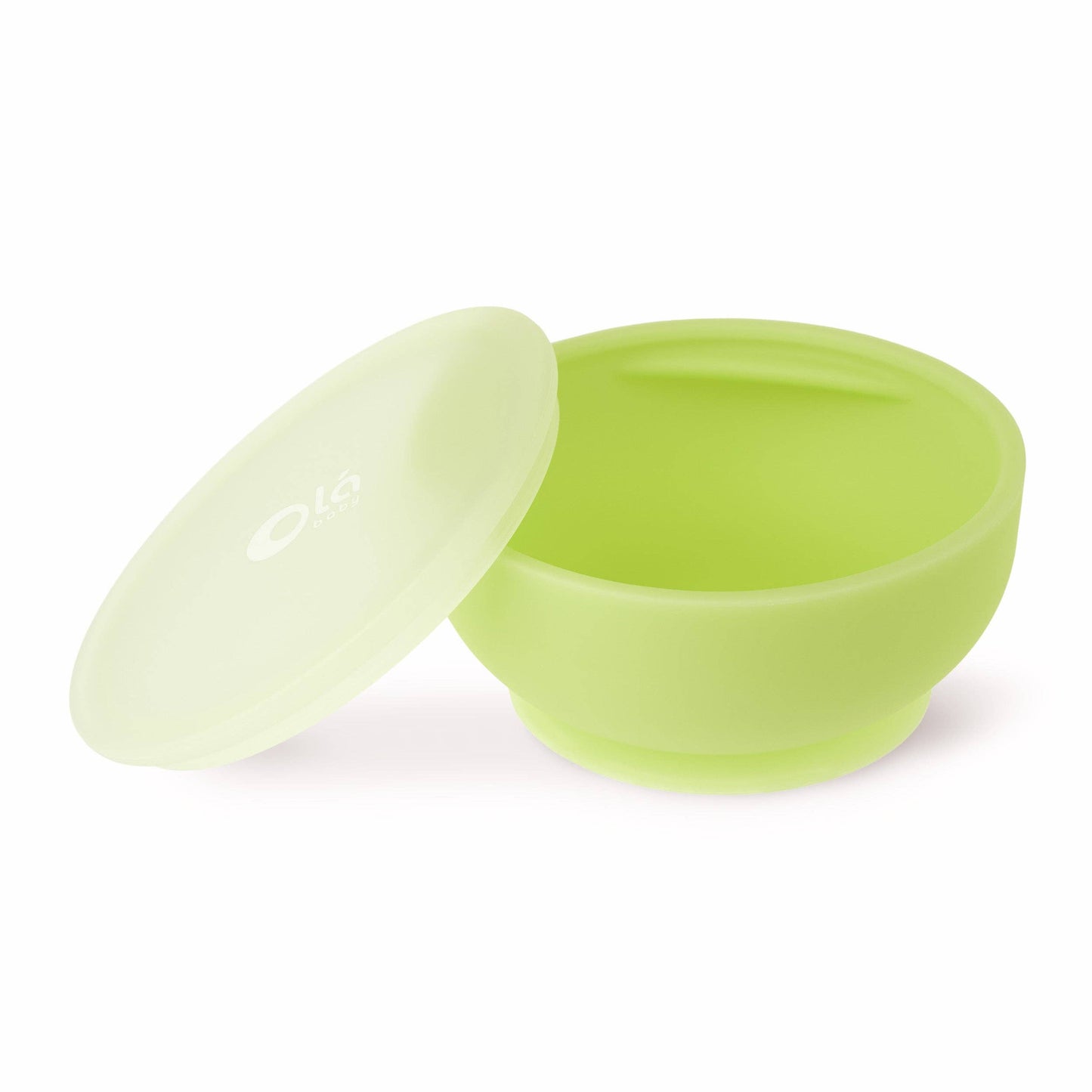 Silicone Suction Bowl with Lid: Blueberry
