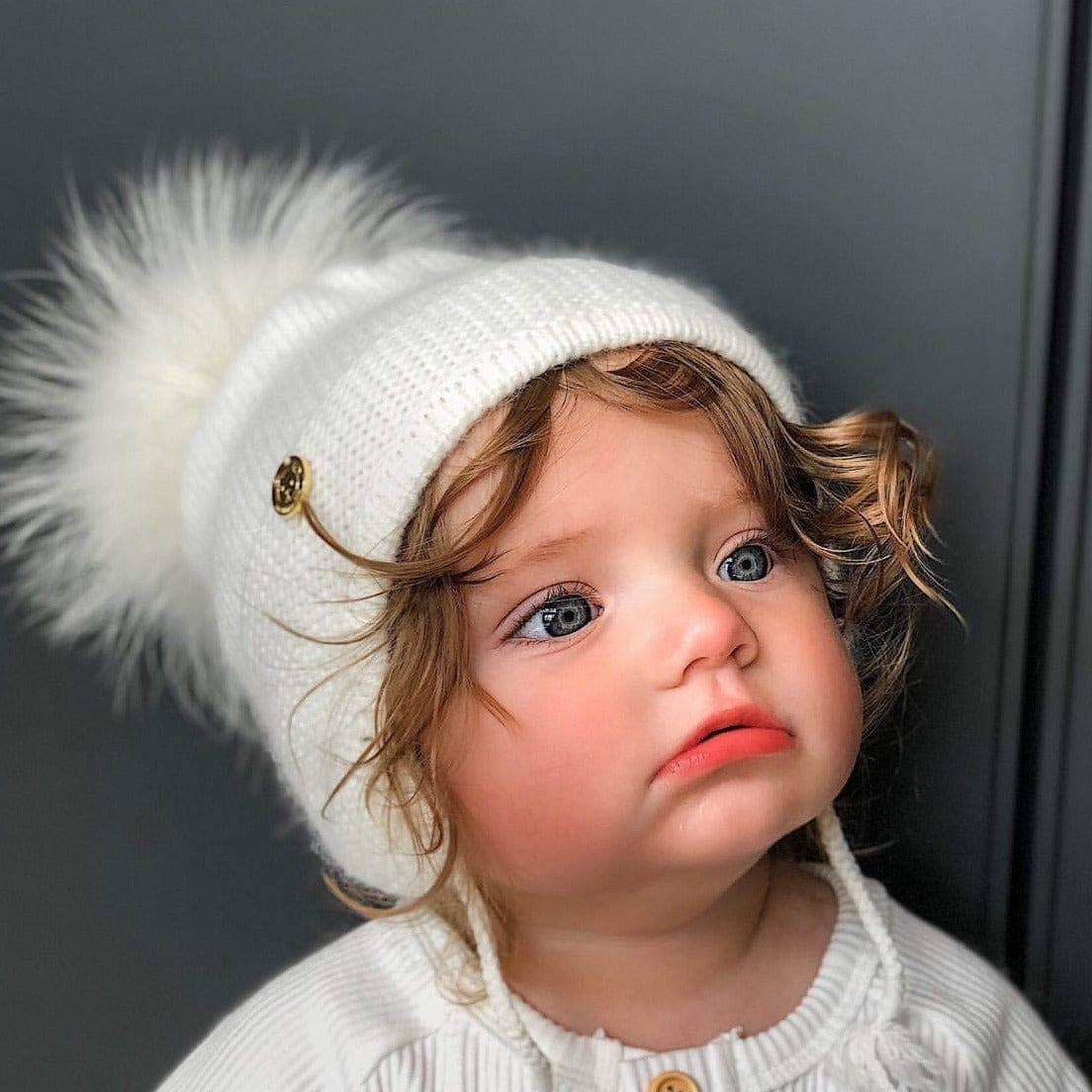 Petite Maison Kids. Cashmere Aviator Hat