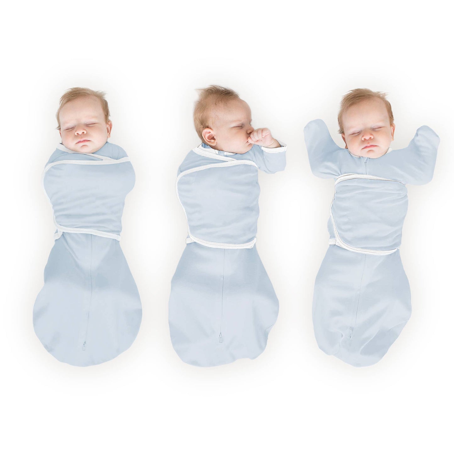 Organic Omni Swaddle Sack, Soft Blue