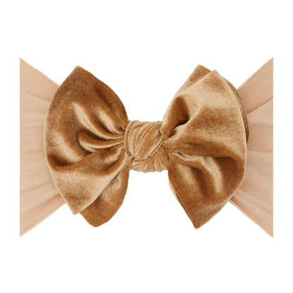 Baby Bling® Velvet FAB® soft nylon headband with velvet bow
