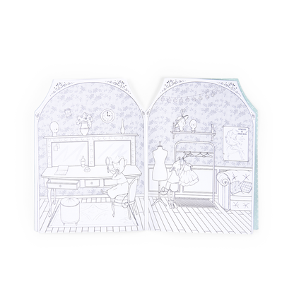 Coloring Books (20p.) + 170  Stickers  The Little School of Dance