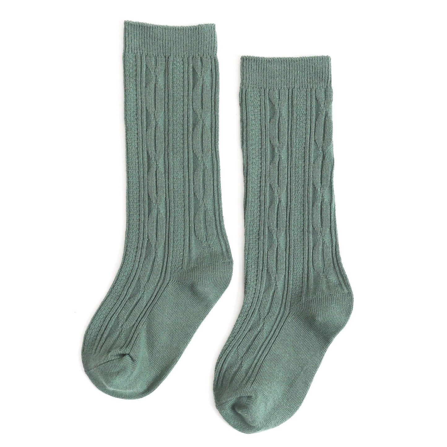 Little Stocking Co. Spruce Cable Knit Knee High Socks