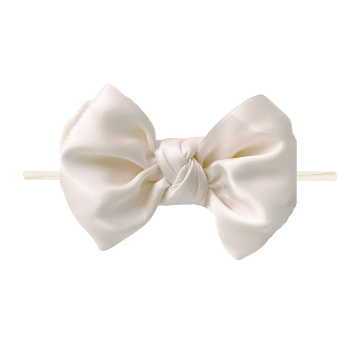Baby Bling® - Satin FAB® skinny nylon headband with satin bow