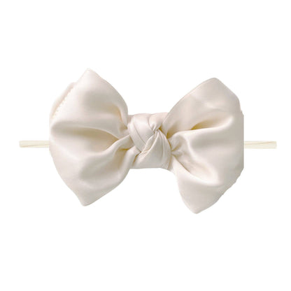 Baby Bling® - Satin FAB® skinny nylon headband with satin bow