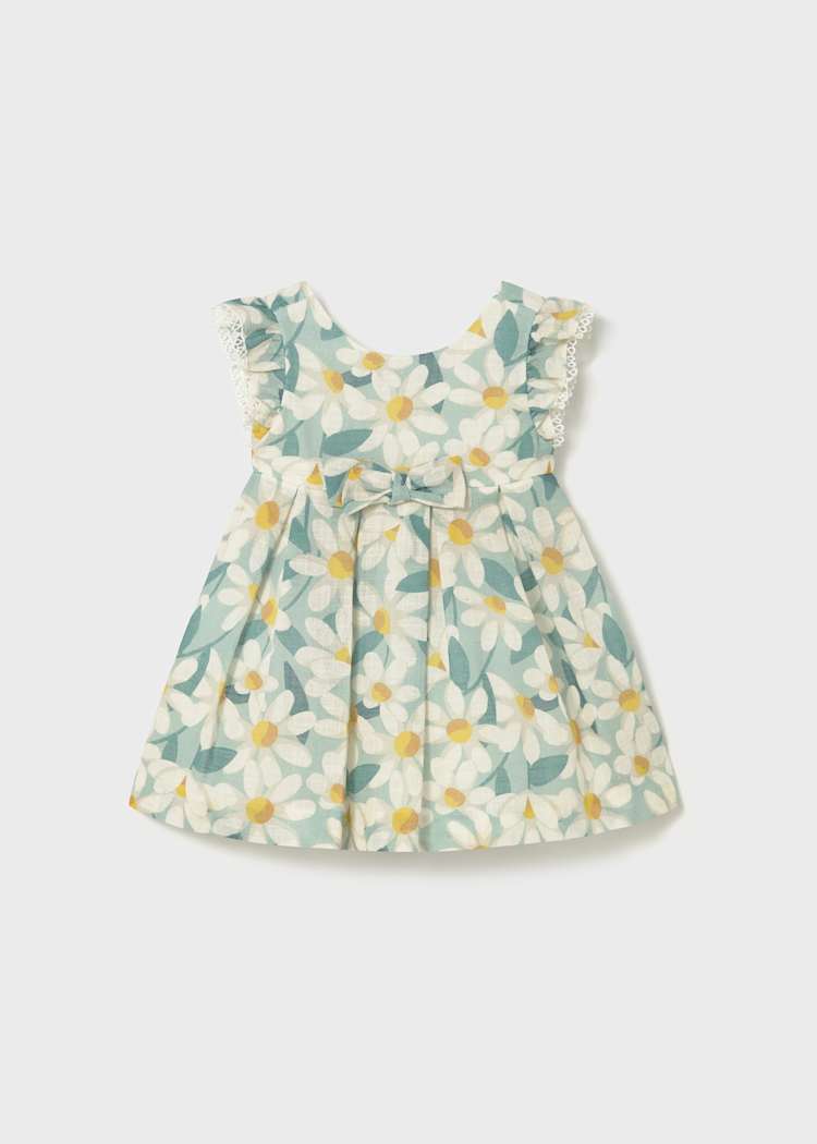 Baby Floral Print Ruffled Dress 1910