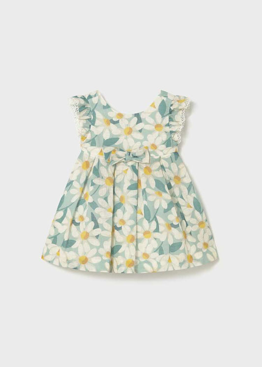Baby Floral Print Ruffled Dress