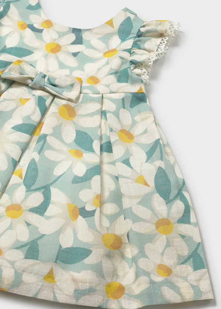 Baby Floral Print Ruffled Dress 1910