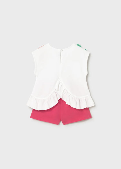 Baby Fruits Print Shorts and T-Shirt 2-Piece Set