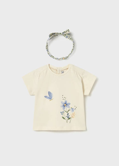 Baby Graphic T-Shirt with Headband 1081