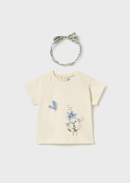 Baby Graphic T-Shirt with Headband 1081