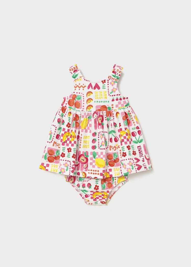 Baby Printed Dress with Bloomers 1927