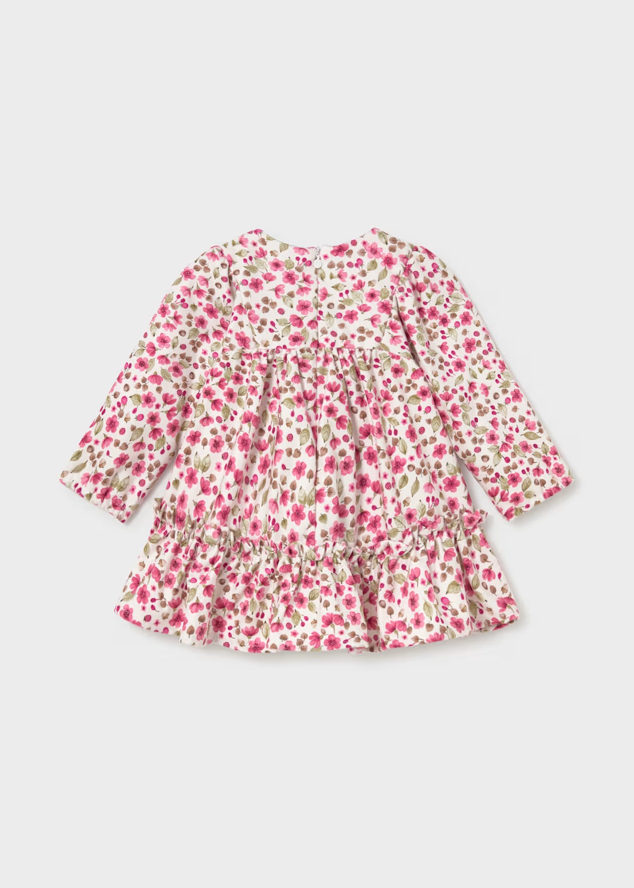 Mayoral Baby Printed Velvet Dress 2946