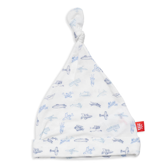 AIRPLANES NEWBORN HAT: ONE SIZE