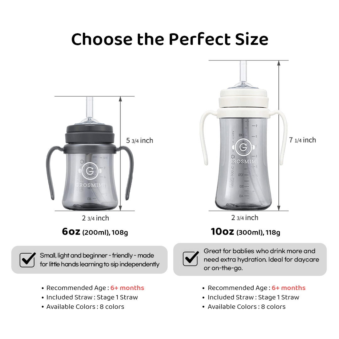 Grosmimi PPSU Straw Cup - 10oz (6 Months+)