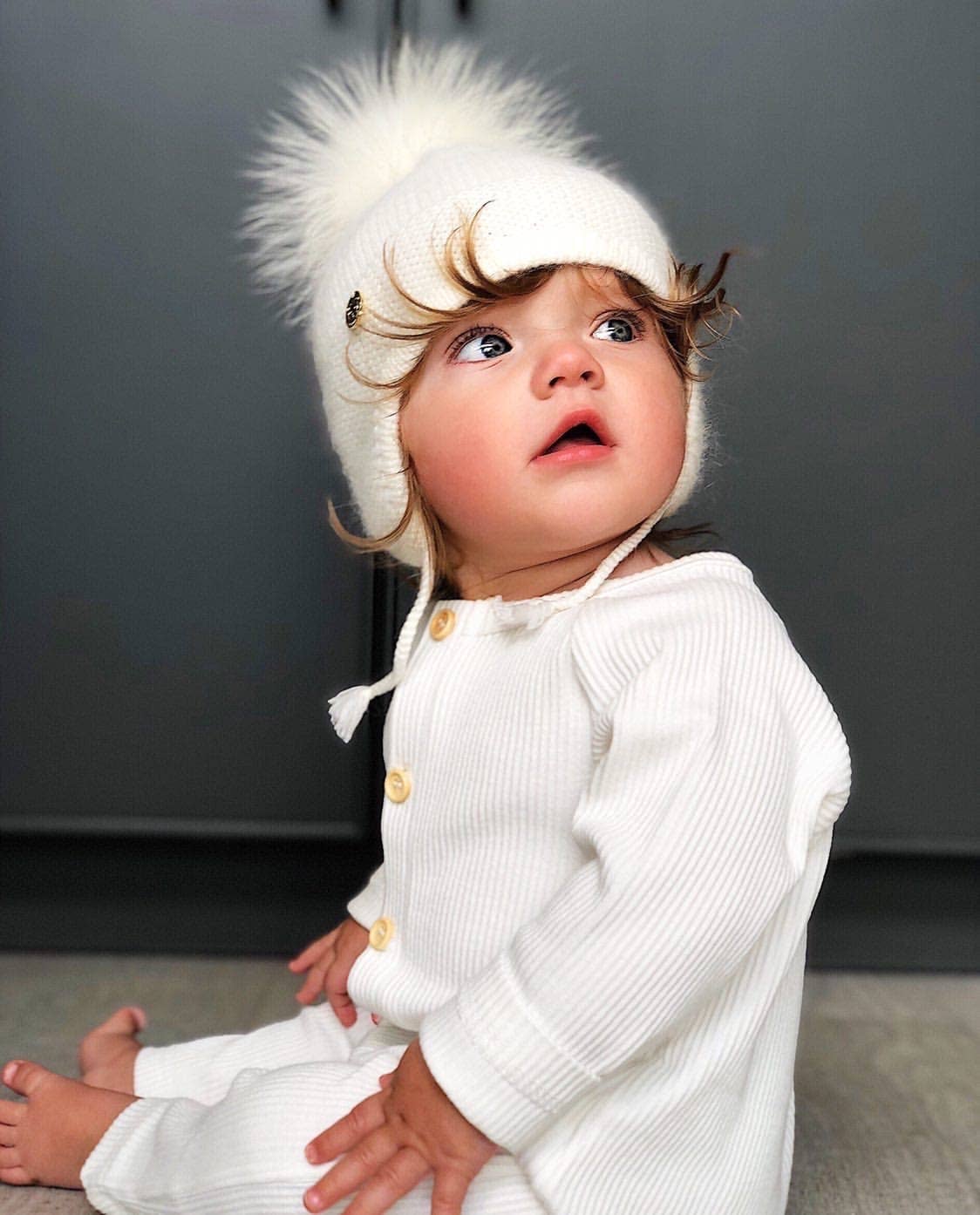 Petite Maison Kids. Cashmere Aviator Hat