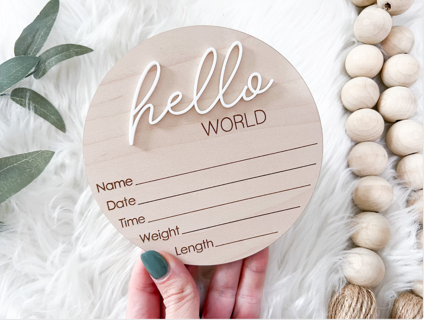 Hello World Stats Sign