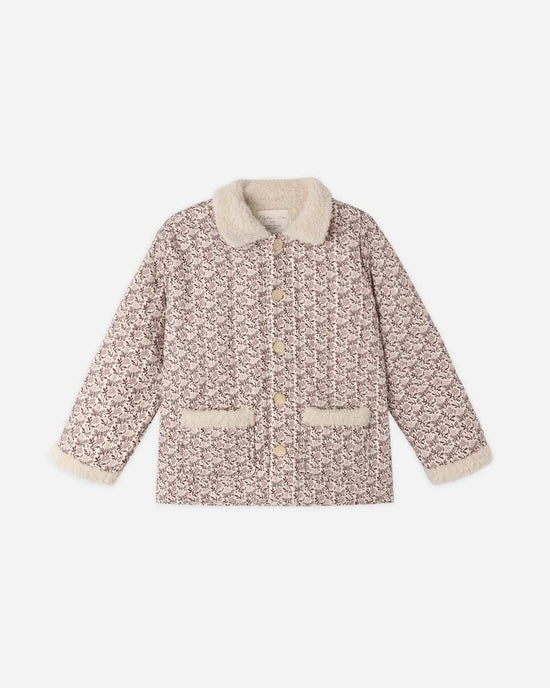 Rylee+Cru Quilted Collared Coat Primrose