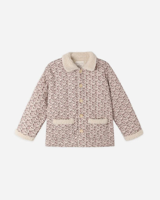 Rylee+Cru Quilted Collared Coat Primrose