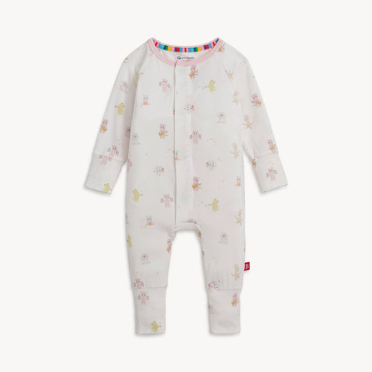 PINK BABY BEATS MODAL CONVERTIBLE COVERALL