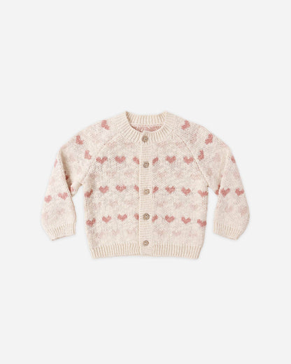 Knit Cardigan || Hearts