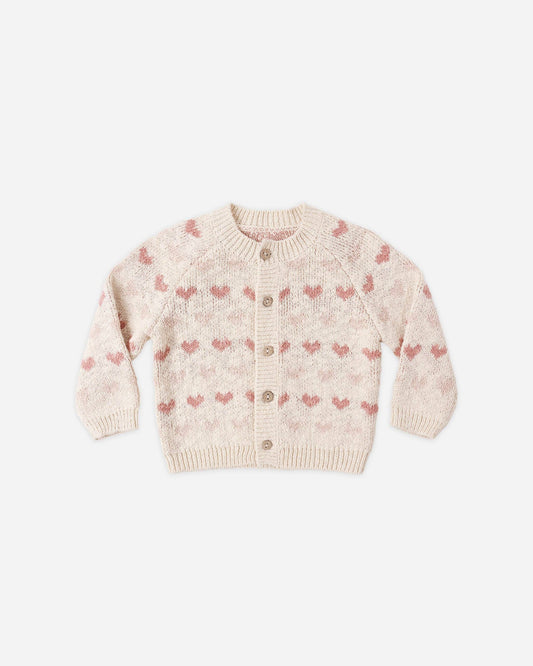 Knit Cardigan || Hearts