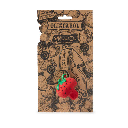 Oli & Carol Sweetie the Strawberry Natural Rubber Teether