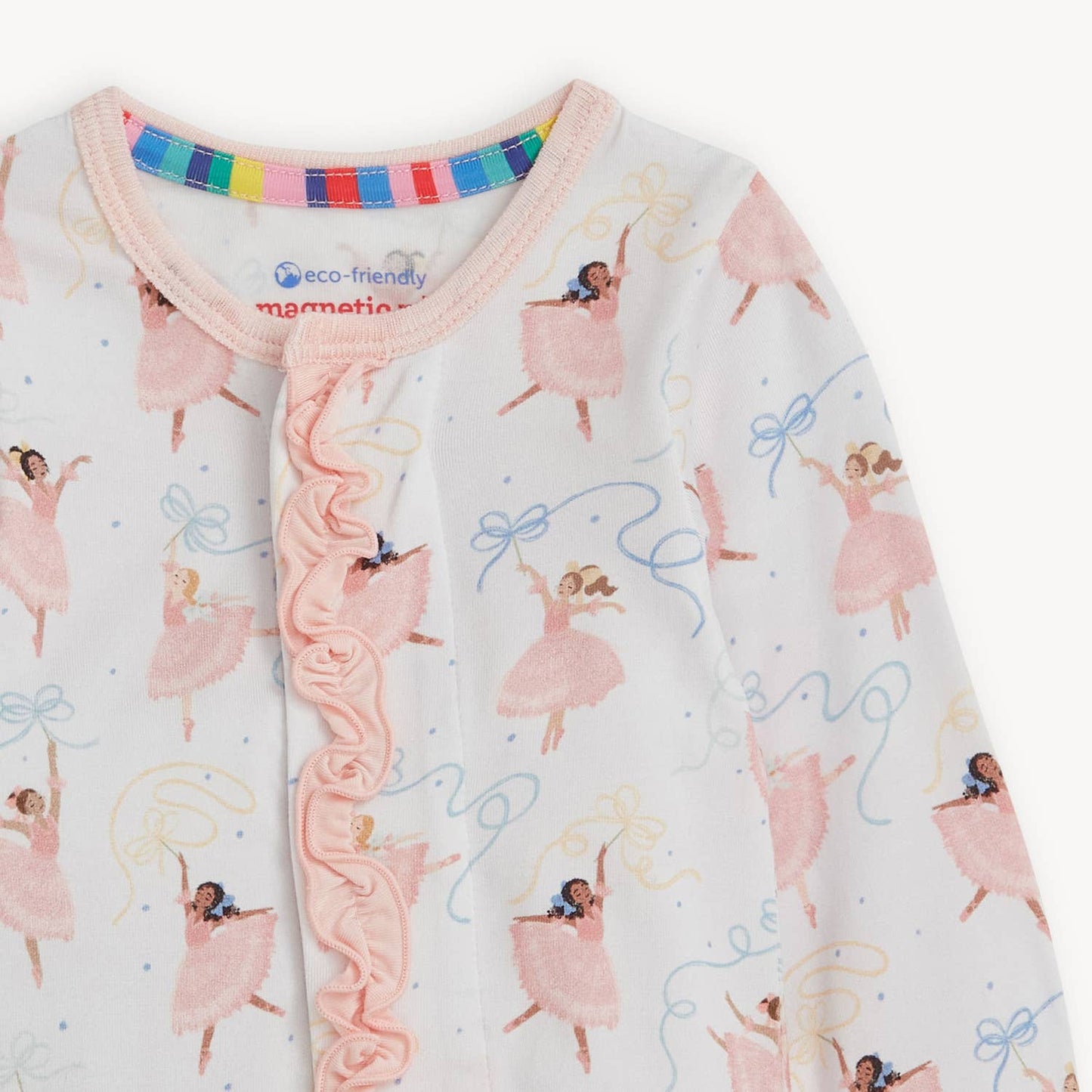 PRETTY PLIES MODAL FOOTIE W/ RUFF