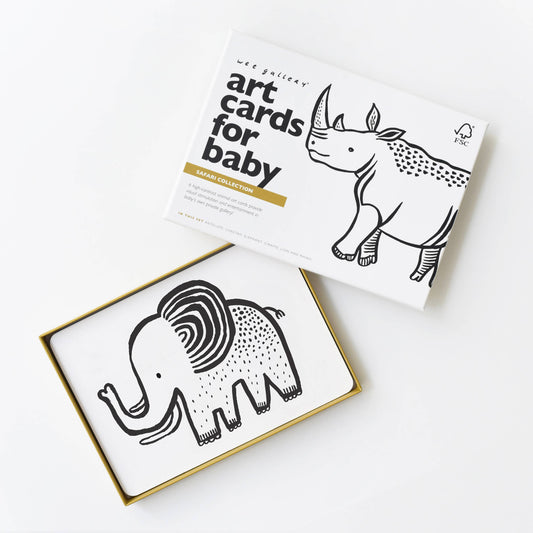 Art Cards for Baby - Safari Animals - Infant Flash Cards