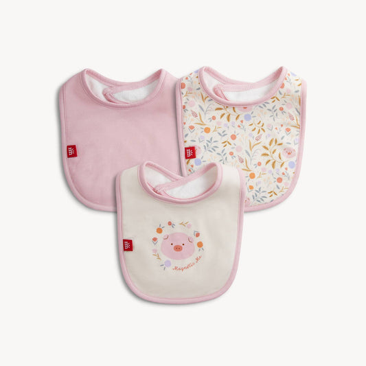 Magnetic Me OINKLET MODAL BIB 3-PACK: 680 / ONE SIZE