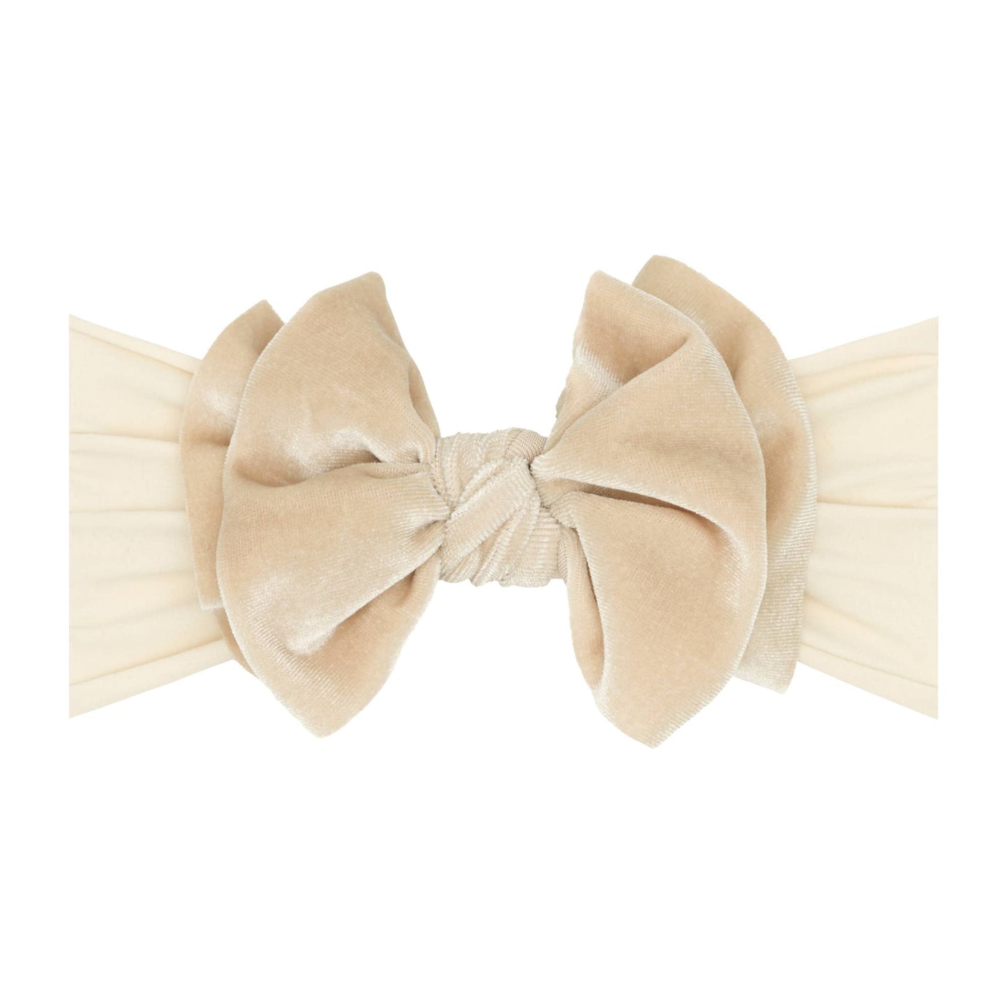 Baby Bling® Velvet FAB® soft nylon headband with velvet bow