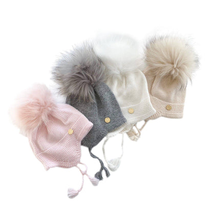 Petite Maison Kids. Cashmere Aviator Hat