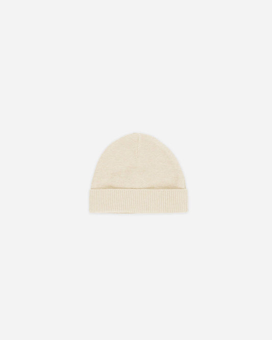 Quincy Mae Baby Beanie || Heathered Natural