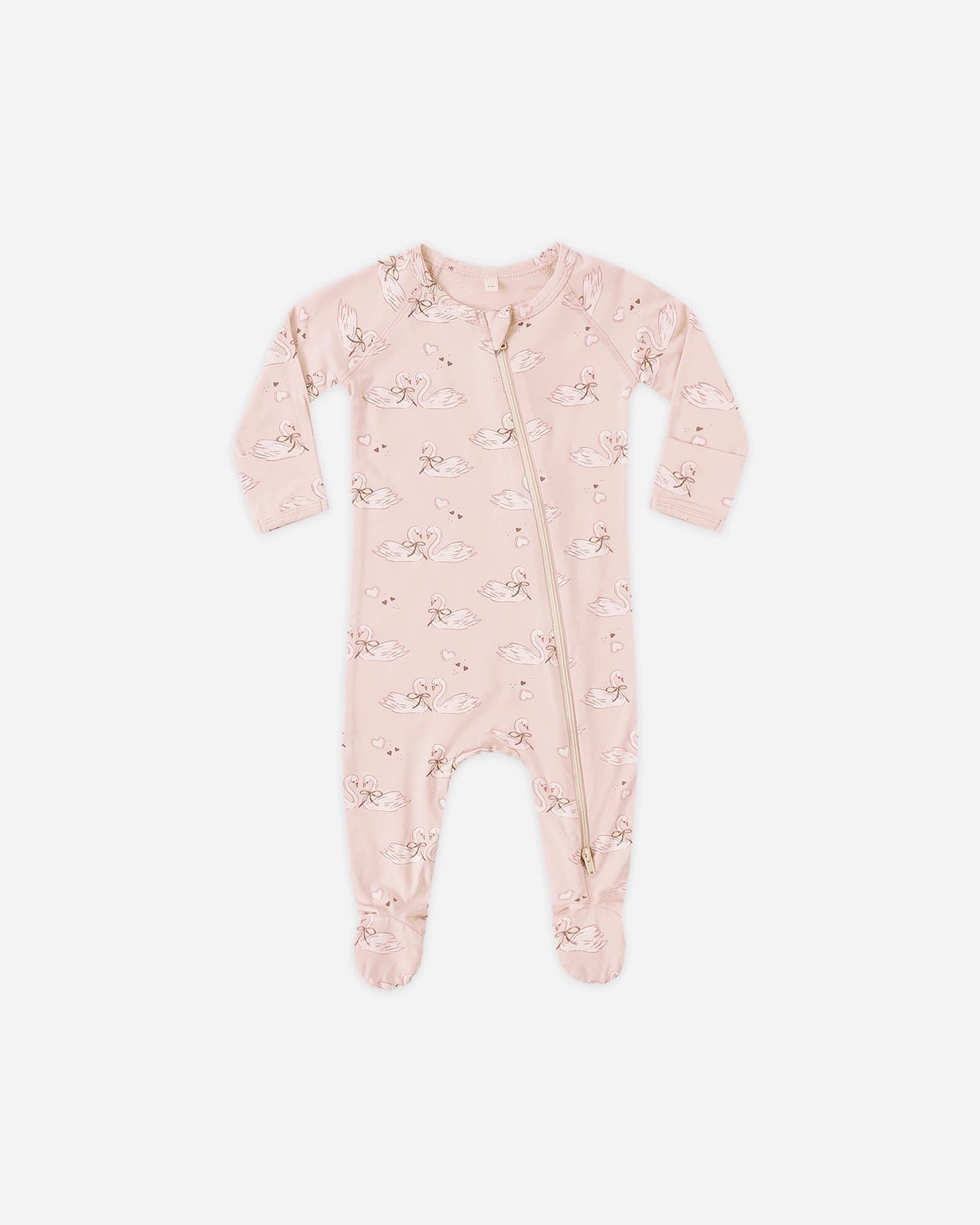 Bamboo Zip Footie || Swans