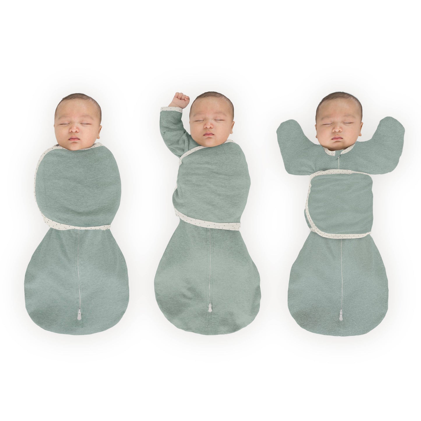 Omni Swaddle Sack, Heathered Jadeite, Newborn 0-3 Mo: Small 0-3 Mo