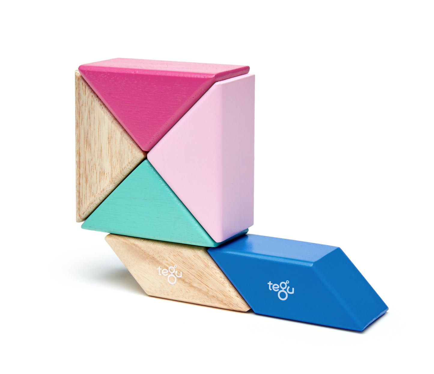 Pocket Pouch Prism - Magnetic Wooden Block Set: Tints