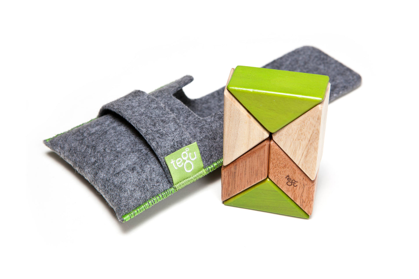 Pocket Pouch Prism - Magnetic Wooden Block Set: Tints